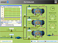 Trace Mode SCADA software demo project: Boiler