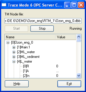 OPC server TRACE MODE 6